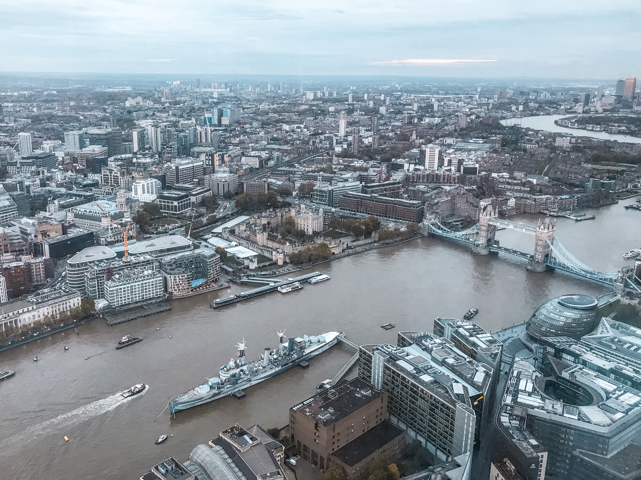 The View from The Shard Tower Bridge