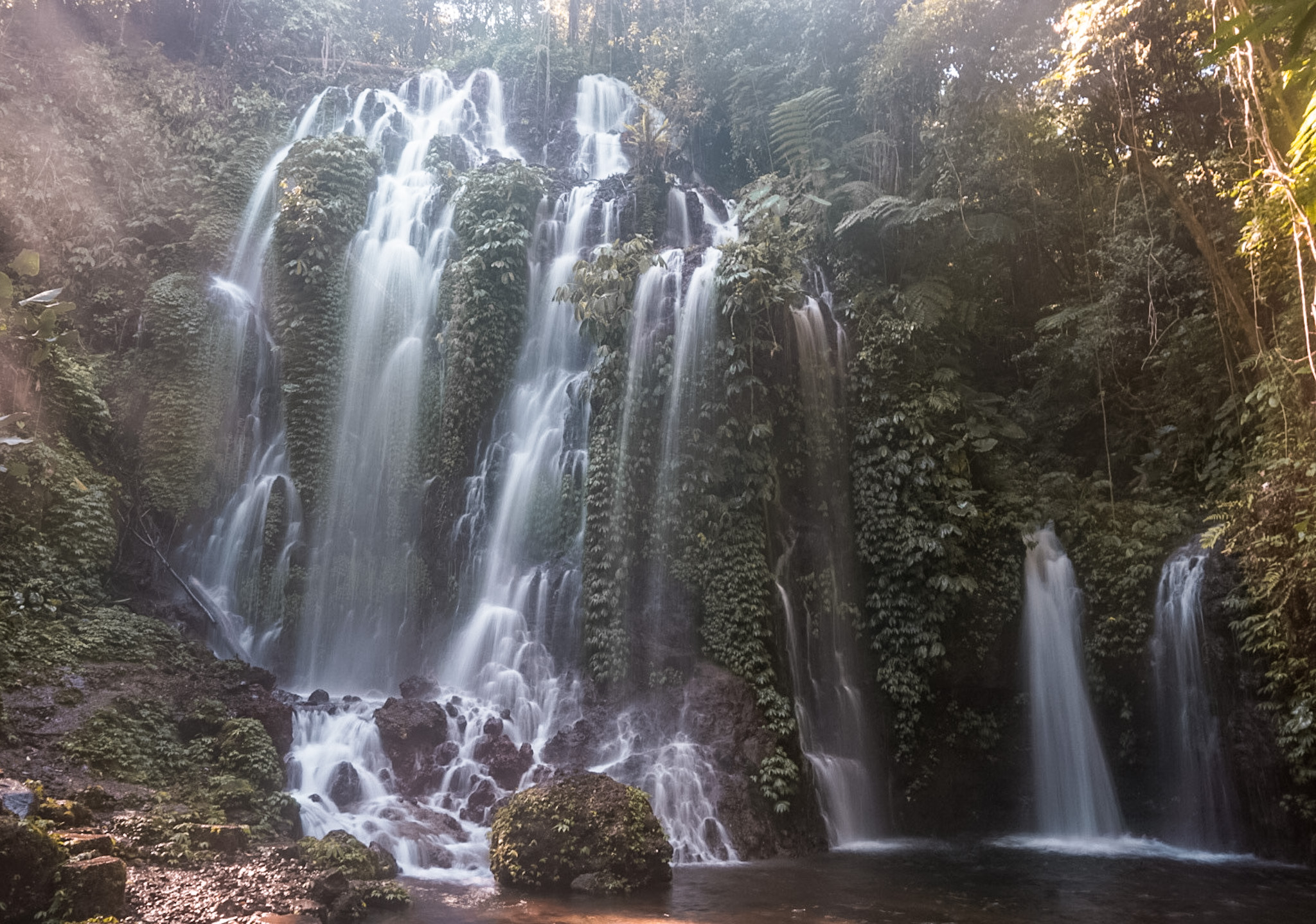 Waterfall Banyu Amertha Spray Waterfall Bali 