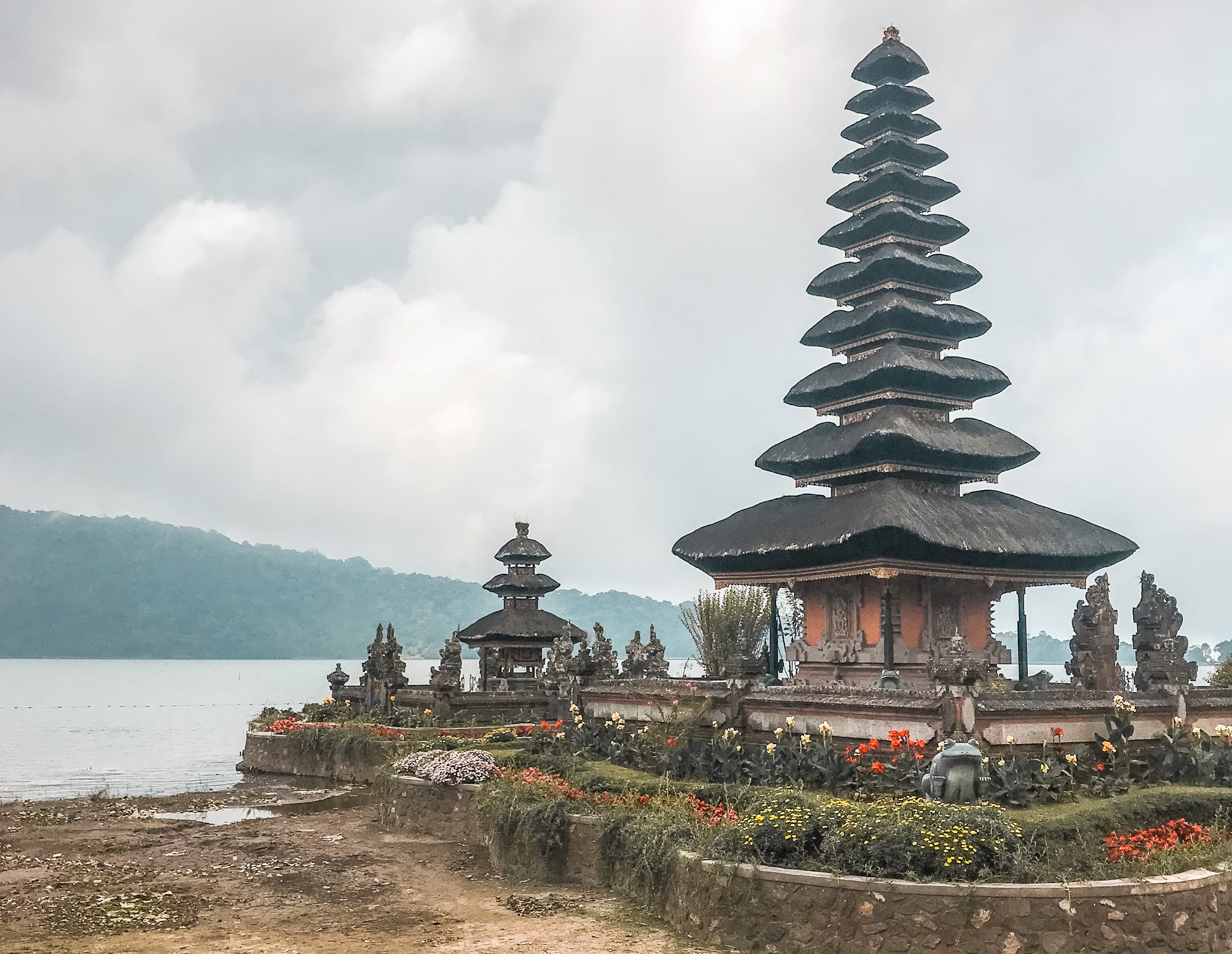 Pura Ulun Danu Beratan Temple Bali Bedugul Water