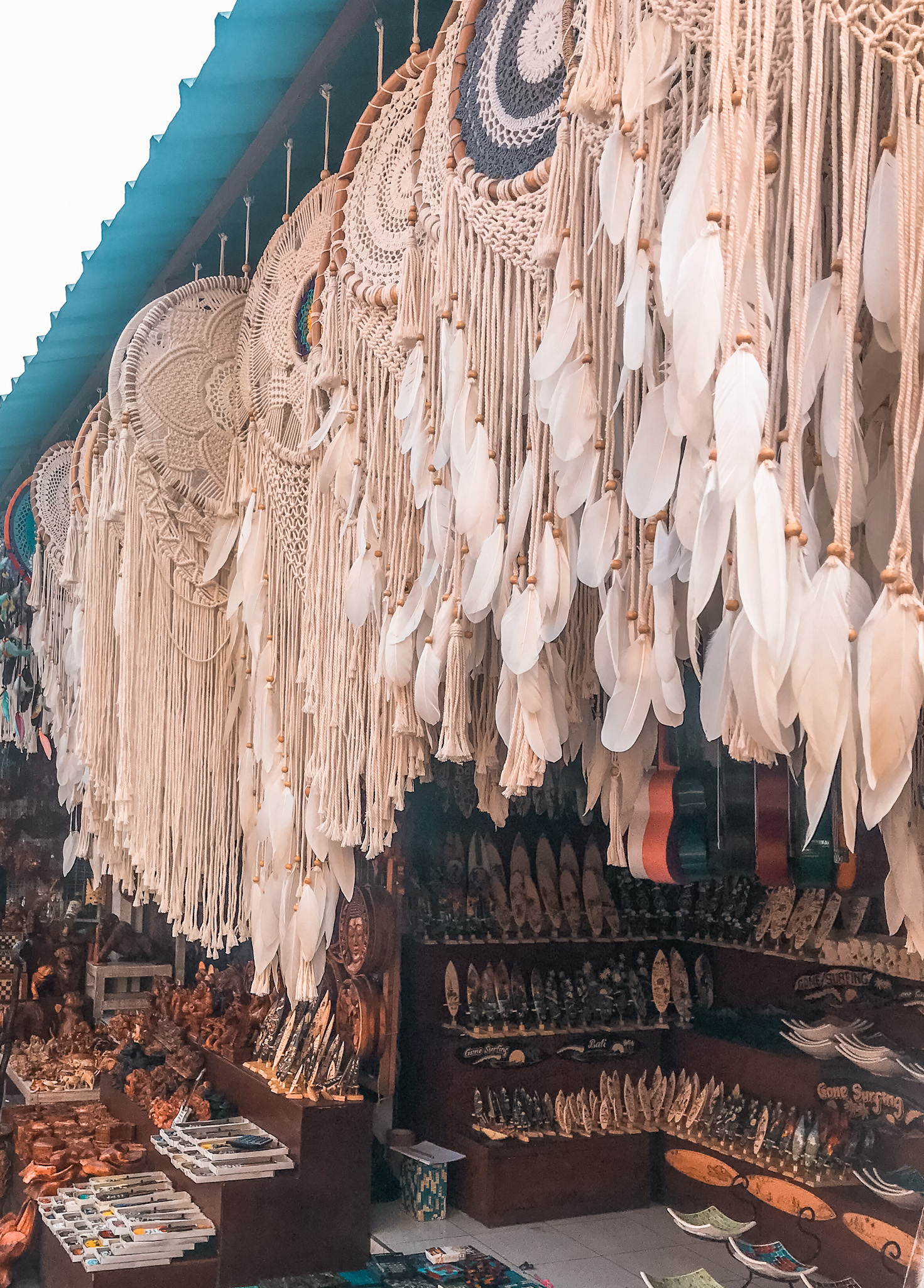 Ubud Art Market Bali Feathers