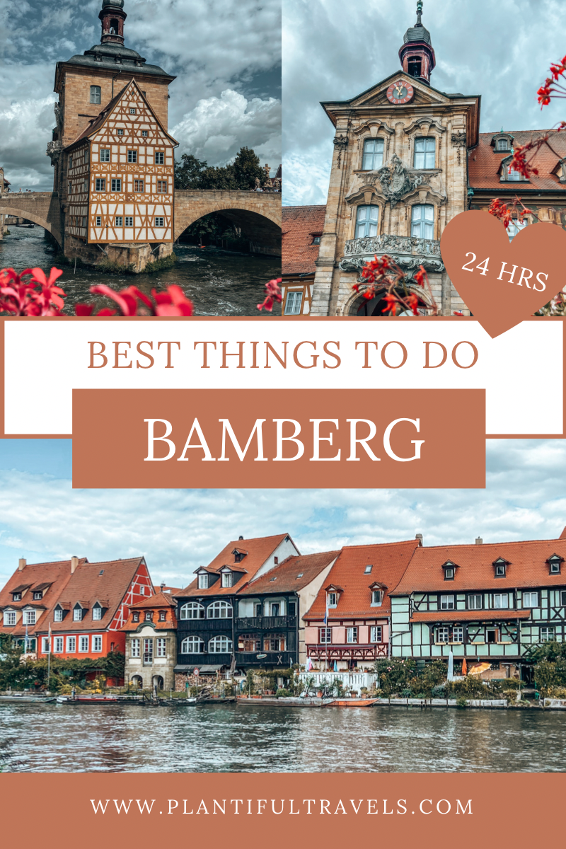 Bamberg Blue sky half timbered houses 